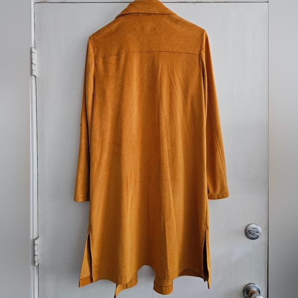 Marc New York Faux Suede Long Women's Duster Size Medium - Picture 6 of 6